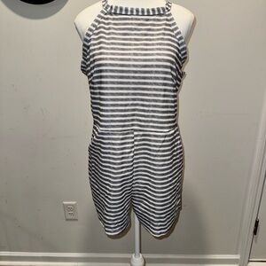 Striped Halter Neck Romper